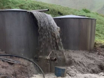 Video footage from 2 August shows effluent discharge on the site. Credit: Waikato Regional Council