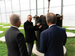 Dr Damian Martin shows Minister of Agriculture Todd McClay and Kaikōura MP Stuart Smith the facility.