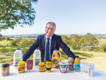 Bega Cheese executive chairman Barry Irvin says the buyout of Lions Dairy and Drinks last year has more than doubled the listed milk processor&#039;s size.