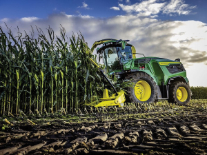 John Deere is reporting increased demand for its 8R and 9R tractors.
