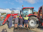  Left to right: The Sturgeons from Motueka Farm Machinery and the Leas’ from Lea Contracting.
