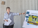 DairyNZ principal scientist Ina Pinxterhuis speaking at a recent field day in North Canterbury.