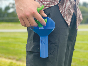 Sterineedle is a portable holster that sterilises needles in seconds.