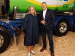 Fonterra chief executive Miles Hurrell (right) and Nestle New Zealand chief executive Jennifer Chappell in 2023.