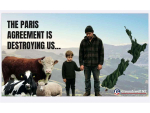 Groundswell NZ plans to roll out a series of signboards across the country, arguing for the end of New Zealand’s involvement in the Paris Agreement on Climate Change.
