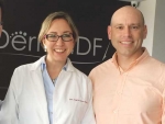 Dermatologist, Dr Ingrid Karin Lopez-Gehrke and Dr Rod Claycomb, Quantec.