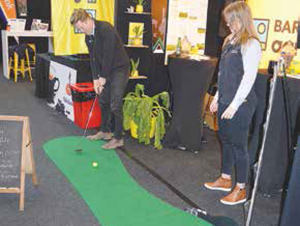 The Barenbrug NZ site at the 2019 SIDE gave farmers a chance to show off their putting skills.