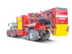 GRIMME’s latest machine’s new hydraulic drivesystem can be adjusted independently of the engine speed (PTO speed) of the tractor.