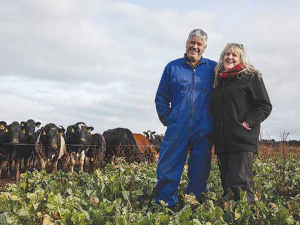 Ewen and Diane Mathieson say winter grazing is a means of putting weight on the animals at a time of year when they aren’t growing a lot of feed.