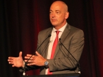Theo Spierings at the China Business Summit in Auckland. 