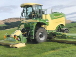 The Krone Big M 450 self-propelled mower in action.