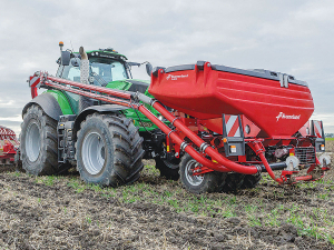 Kverneland&#039;s f-drill front hopper is suitable for applying all types of seeds and fertiliser.