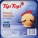 Tip Top’s vanilla ice cream tops