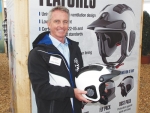 Lance Turnley, Yamaha with the new Shark helmet.