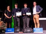 2024 FMG Junior Young Farmer of the Year winners Hayden Drummond and Shamus Young.