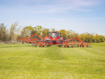 GPS section control automates the raising and lowering of mower units or swathing rotors.