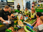 Brandt says its Trade A Toy is an exciting event where kids can bring in any used toy, no matter the size or brand and trade for a brand-new John Deere Toy.