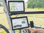 The system includes the new Claas Cemis 1200 ‘smart’ display, GPS PILOT steering system and the SAT 900 GNSS receiver.