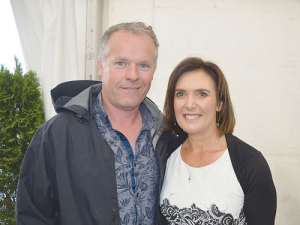 She’s back – re-elected Fonterra director Leonie Guiney with husband Kieran at the co-op’s annual meeting earlier this month.