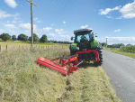 Rear mounted, the machine offers an effective cutting width of two metres.