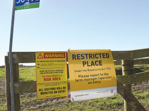 To date 4% of NZ farms have been under restrictions.