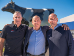 Agribusiness leader Geoff Maber (centre) with sons Craig (left) and Brett.