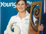 Young Grower of the Year Erin Atkinson says she has leadership ambitions in the horticultural sector.