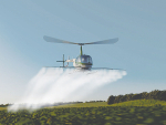 Based around a full-sized, well-known Robinson R44 helicopter, the autonomous machine has a capacity of 500 litres.