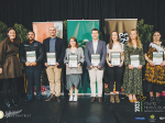 The line-up of the finalists in the 2023 Young Horticulturist of the Year competition.