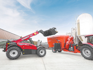 The Case IH Farmlift 742 Telehandler comes with all the bells and whistles.