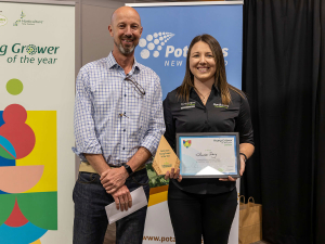 Amber Davy wins 2026 Canterbury Young Grower title