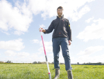 Richard Barton launched Farmote - his automated, in-paddock pasture monitoring technology - on subscription last month.