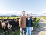 Hamish and Rachel Hammond are now in their second season as 50:50 sharemilkers on Hamish’s family farm in Wairarapa.